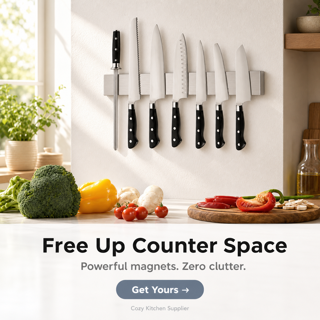 Magnetic Knife Organizer Rack